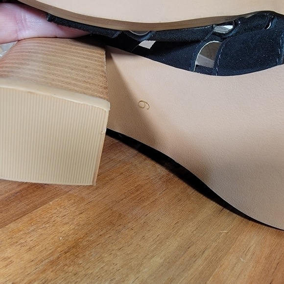 Seychelles Completely Engaged heeled sandals Black Open Toe Ankle Strap Size 6 - Picture 9 of 12